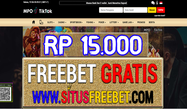 MpoTiktok Freebet Gratis Tanpa Deposit Rp 15.000 MpoTiktok Freebet Gratis Tanpa Deposit Rp 15.000