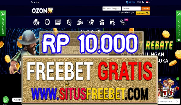Ozon88 Freebet Gratis Tanpa Deposit Rp 10.000 Ozon88 Freebet Gratis Tanpa Deposit Rp 10.000