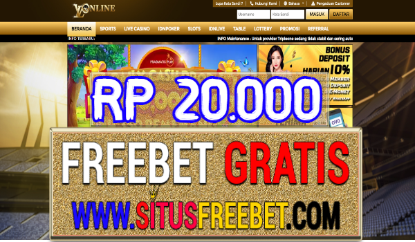 LVOnline Freebet Gratis Tanpa Deposit Rp 20.000 LVOnline Freebet Gratis Tanpa Deposit Rp 20.000