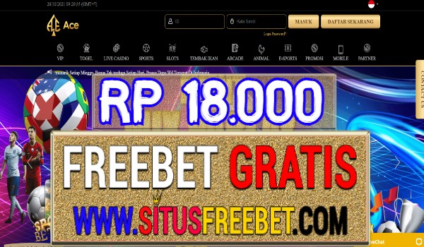 ACEVip Freebet Gratis Tanpa Deposit Rp 18.000 ACEVip Freebet Gratis Tanpa Deposit Rp 18.000
