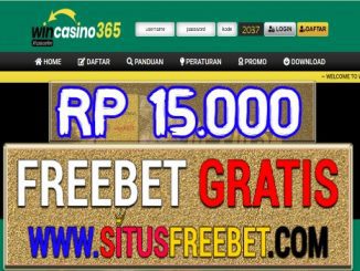 WINCasino365 Freebet Gratis Tanpa Deposit Rp 15.000