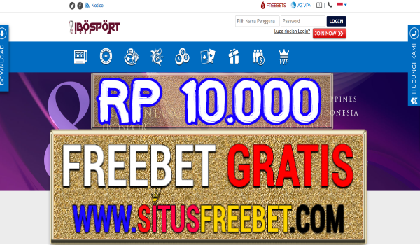 IBOSport Freebet Gratis Tanpa Deposit Rp 10.000 IBOSport Freebet Gratis Tanpa Deposit Rp 10.000