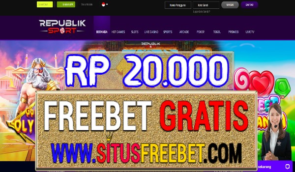 RepublikSport Freebet Gratis Tanpa Deposit Rp 20.000 RepublikSport Freebet Gratis Tanpa Deposit Rp 20.000