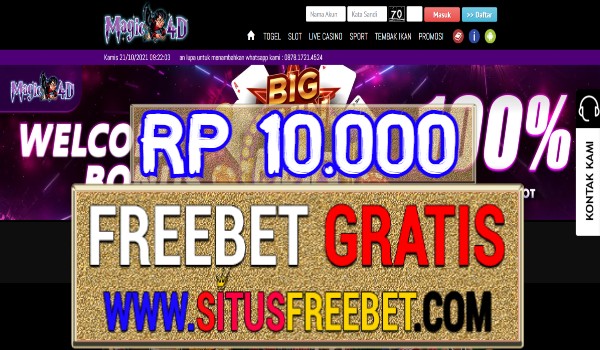 Magic4D Freebet Gratis Tanpa Deposit Rp 10.000 Magic4D Freebet Gratis Tanpa Deposit Rp 10.000