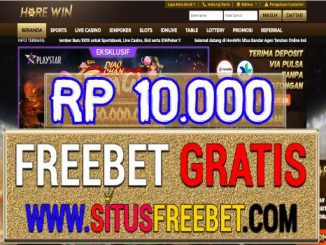 HoreWin Freebet Gratis Tanpa Deposit Rp 10.000