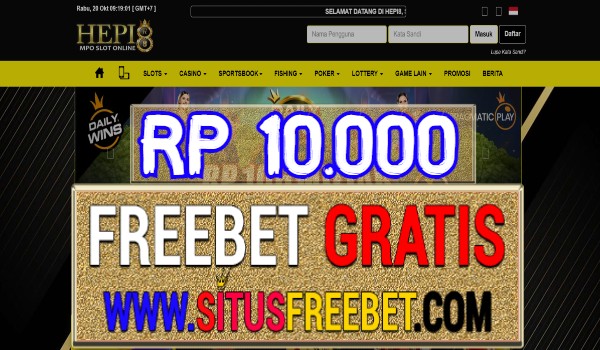 Hepi8 Freebet Gratis Tanpa Deposit Rp 10.000 Hepi8 Freebet Gratis Tanpa Deposit Rp 10.000