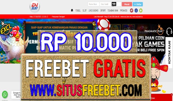 EA1Slot Freebet Gratis Tanpa Deposit Rp 10.000 EA1Slot Freebet Gratis Tanpa Deposit Rp 10.000