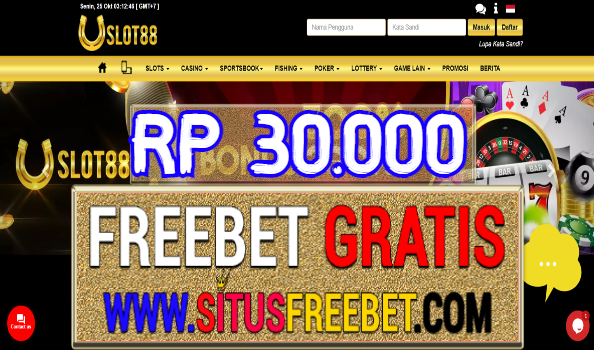 USlot88 Freebet Gratis Tanpa Deposit Rp 30.000 USlot88 Freebet Gratis Tanpa Deposit Rp 30.000