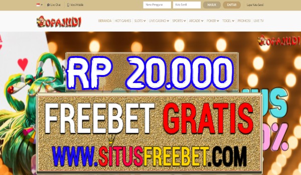OpaJudi Freebet Gratis Tanpa Deposit Rp 20.000 OpaJudi Freebet Gratis Tanpa Deposit Rp 20.000
