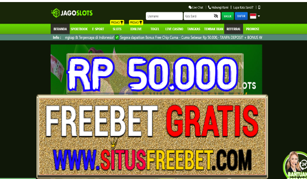 JAGOSlots Freebet Gratis Tanpa Deposit Rp 50.000 JAGOSlots Freebet Gratis Tanpa Deposit Rp 50.000