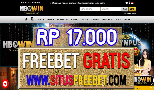 HBOWin Freebet Gratis Tanpa Deposit Rp 17.000 HBOWin Freebet Gratis Tanpa Deposit Rp 17.000