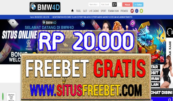 BMW4D Freebet Gratis Tanpa Deposit Rp 20.000 BMW4D Freebet Gratis Tanpa Deposit Rp 20.000