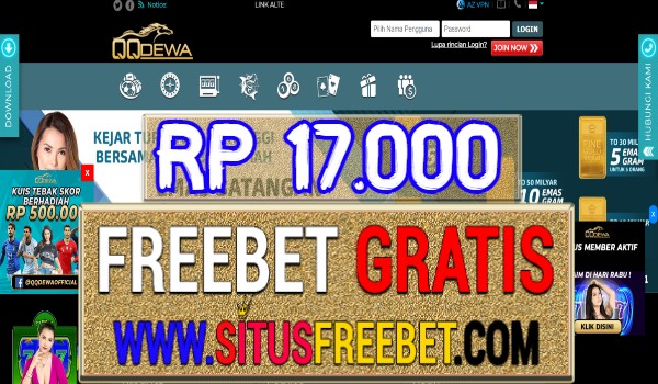 QQdewa Freebet Gratis Tanpa Deposit Rp 17.000 QQdewa Freebet Gratis Tanpa Deposit Rp 17.000