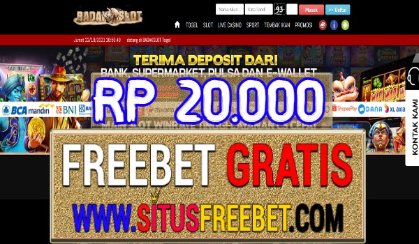 BadakSlot Freebet Gratis Tanpa Deposit Rp 20.000 BadakSlot Freebet Gratis Tanpa Deposit Rp 20.000