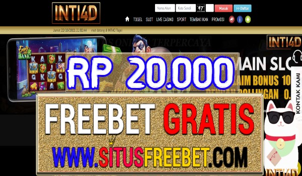Inti4D Freebet Gratis Tanpa Deposit Rp 20.000 Inti4D Freebet Gratis Tanpa Deposit Rp 20.000