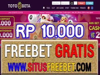 TotoBeta Freebet Gratis Tanpa Deposit Rp 10.000