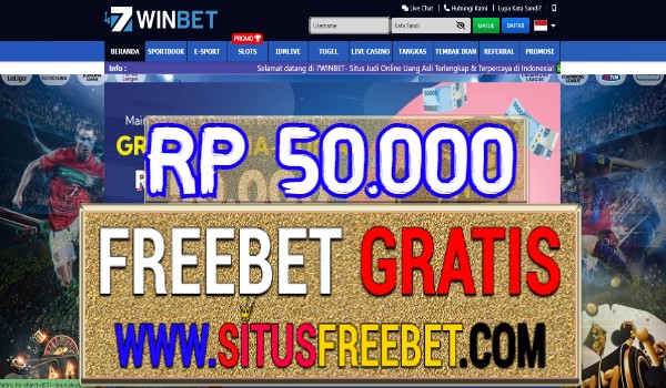 7WinBet Freechip Gratis Tanpa Deposit Rp 50.000 7WinBet Freechip Gratis Tanpa Deposit Rp 50.000