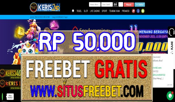Keris4D2 Freebet Gratis Tanpa Deposit Rp 50.000 Keris4D2 Freebet Gratis Tanpa Deposit Rp 50.000