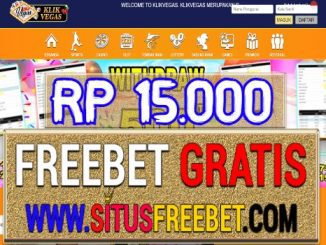 KlikVegas Freebet Gratis Tanpa Deposit Rp 15.000