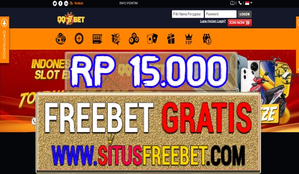 QQ77Bet Freebet Gratis Tanpa Deposit Rp 15.000 QQ77Bet Freebet Gratis Tanpa Deposit Rp 15.000