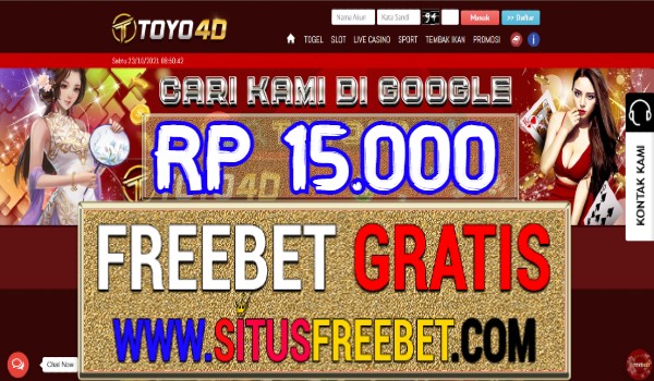 TOYO4D Freebet Gratis Tanpa Deposit Rp 10.000 TOYO4D Freebet Gratis Tanpa Deposit Rp 10.000