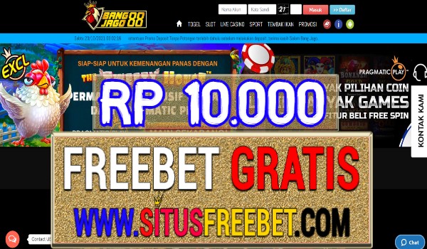 BangJago88 Freebet Gratis Tanpa Deposit Rp 10.000 BangJago88 Freebet Gratis Tanpa Deposit Rp 10.000