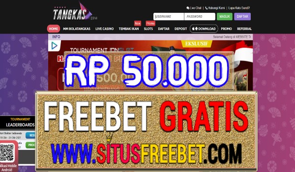 Tangkas.com Freebet Gratis Tanpa Deposit Rp 50.000 Tangkas.com Freebet Gratis Tanpa Deposit Rp 50.000
