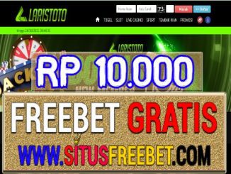 LarisToto Freebet Gratis Tanpa Deposit Rp 10.000