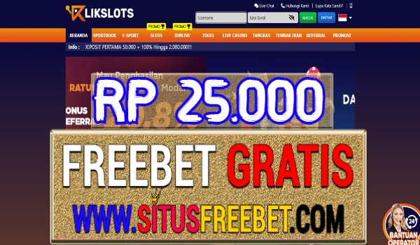 KlikSlots Freebet Gratis Tanpa Deposit Rp 25.000 KlikSlots Freebet Gratis Tanpa Deposit Rp 25.000