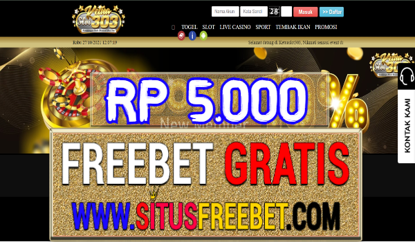 KetuaSlot303 Freebet Gratis Tanpa Deposit Rp 5.000 KetuaSlot303 Freebet Gratis Tanpa Deposit Rp 5.000