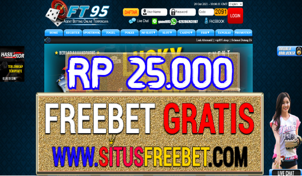 FT95 Freechip Gratis Tanpa Deposit Rp 25.000 FT95 Freechip Gratis Tanpa Deposit Rp 25.000