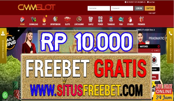 CMMSlot Freebet Gratis Tanpa Deposit Rp 10.000 CMMSlot Freebet Gratis Tanpa Deposit Rp 10.000