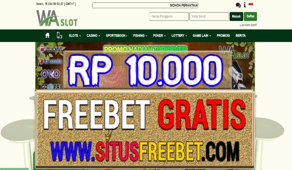 WASlot Freebet Gratis Tanpa Deposit Rp 10.000 WASlot Freebet Gratis Tanpa Deposit Rp 10.000