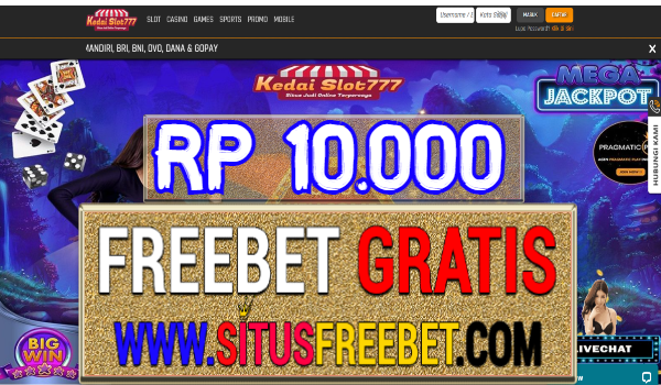 KedaiSlot777 Freebet Gratis Tanpa Deposit Rp 10.000 KedaiSlot777 Freebet Gratis Tanpa Deposit Rp 10.000