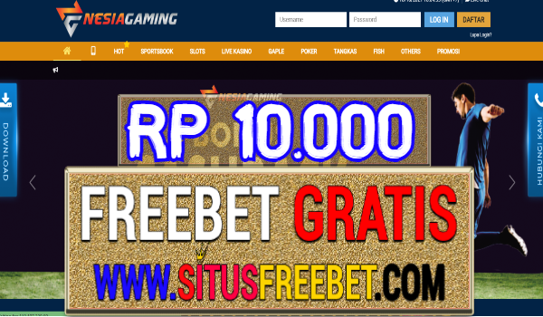 NesiaGaming Freebet Gratis Tanpa Deposit Rp 10.000 NesiaGaming Freebet Gratis Tanpa Deposit Rp 10.000