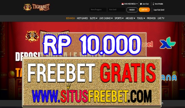 TigerBet888 Freebet Gratis Tanpa Deposit Rp 10.000 TigerBet888 Freebet Gratis Tanpa Deposit Rp 10.000