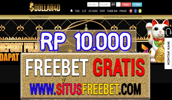 Dollar4D Freebet Gratis Tanpa Deposit Rp 10.000 Dollar4D Freebet Gratis Tanpa Deposit Rp 10.000