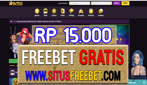 WinJos Freebet Gratis Tanpa Deposit Rp 15.000 WinJos Freebet Gratis Tanpa Deposit Rp 15.000