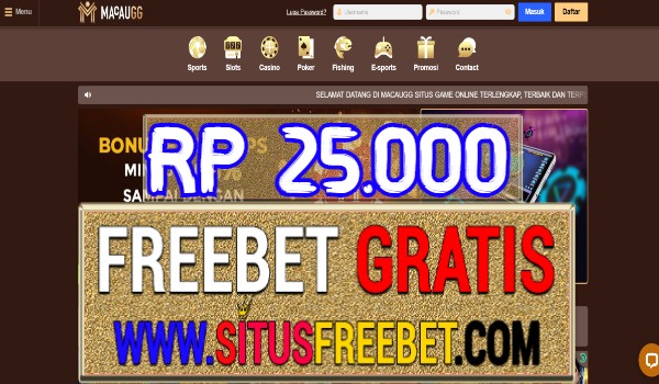 MacauGG Freebet Gratis Tanpa Deposit Rp 25.000 MacauGG Freebet Gratis Tanpa Deposit Rp 25.000