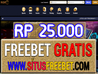 Brobet77 Freebet Gratis Tanpa Deposit Rp 25.000