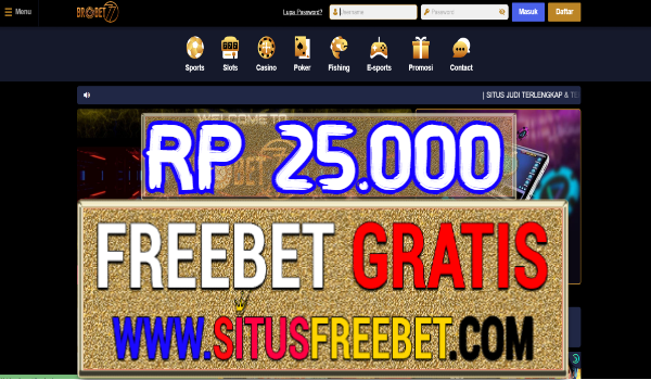Brobet77 Freebet Gratis Tanpa Deposit Rp 25.000 Brobet77 Freebet Gratis Tanpa Deposit Rp 25.000
