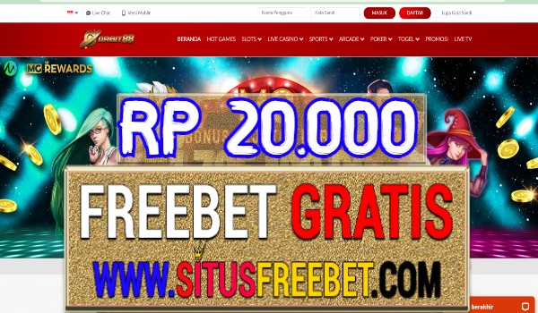 Orbit88 Freebet Gratis Tanpa Deposit Rp 20.000 Orbit88 Freebet Gratis Tanpa Deposit Rp 20.000