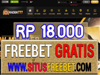 Raden777 Freebet Gratis Tanpa Deposit Rp 18.000