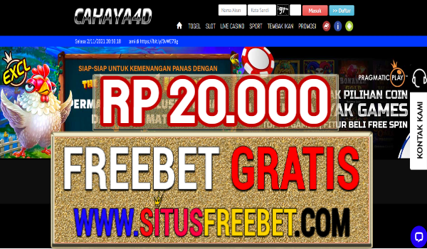 Cahaya4D Freebet Gratis Rp 20.000 Tanpa Deposit Cahaya4D Freebet Gratis Rp 20.000 Tanpa Deposit