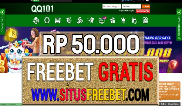 QQ101 Freebet Gratis Rp 50.000 Tanpa Deposit QQ101 Freebet Gratis Rp 50.000 Tanpa Deposit