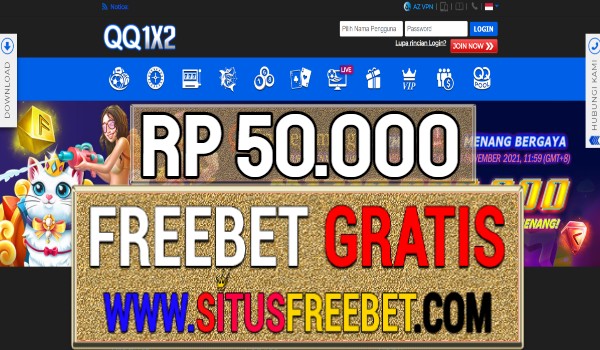 QQ1X2 Freebet Gratis Rp 50.000 Tanpa Deposit QQ1X2 Freebet Gratis Rp 50.000 Tanpa Deposit