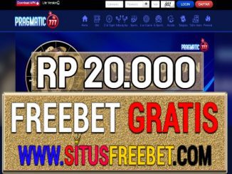 Pragmatic777 Freebet Gratis Rp 20.000 Tanpa Deposit