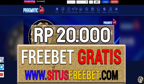 Pragmatic777 Freebet Gratis Rp 20.000 Tanpa Deposit Pragmatic777 Freebet Gratis Rp 20.000 Tanpa Deposit