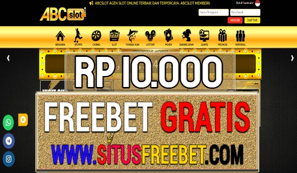 ABCSlot Freebet Gratis Rp 10.000 Tanpa Deposit ABCSlot Freebet Gratis Rp 10.000 Tanpa Deposit