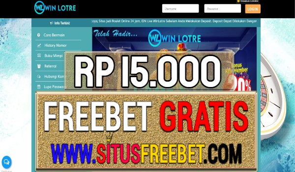 WinLotre Freebet Gratis Rp 15.000 Tanpa Deposit WinLotre Freebet Gratis Rp 15.000 Tanpa Deposit